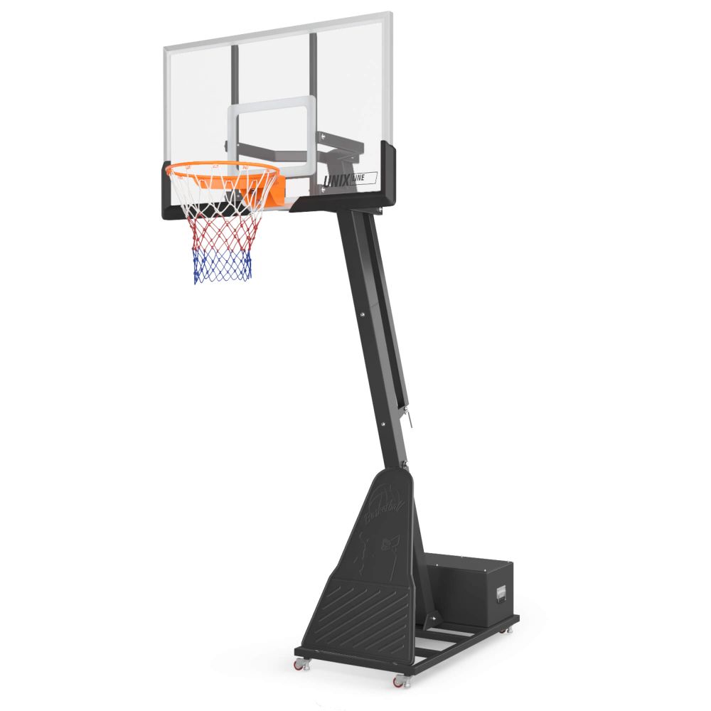 Баскетбольная стойка UNIX Line B-Stand-TG PRO 54"x32" (140 х 82 см) R45 H230-305 см