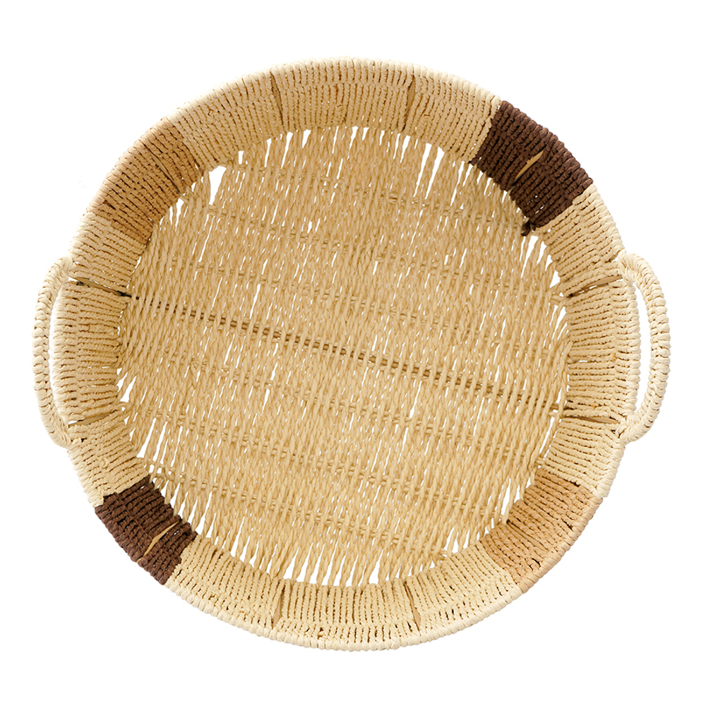 Корзина плетеная круглая bodhran chocolate из коллекции ethnic, размер s