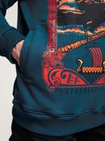 Худи Варгградъ мужская индиго «Бранибор 983» без начёса