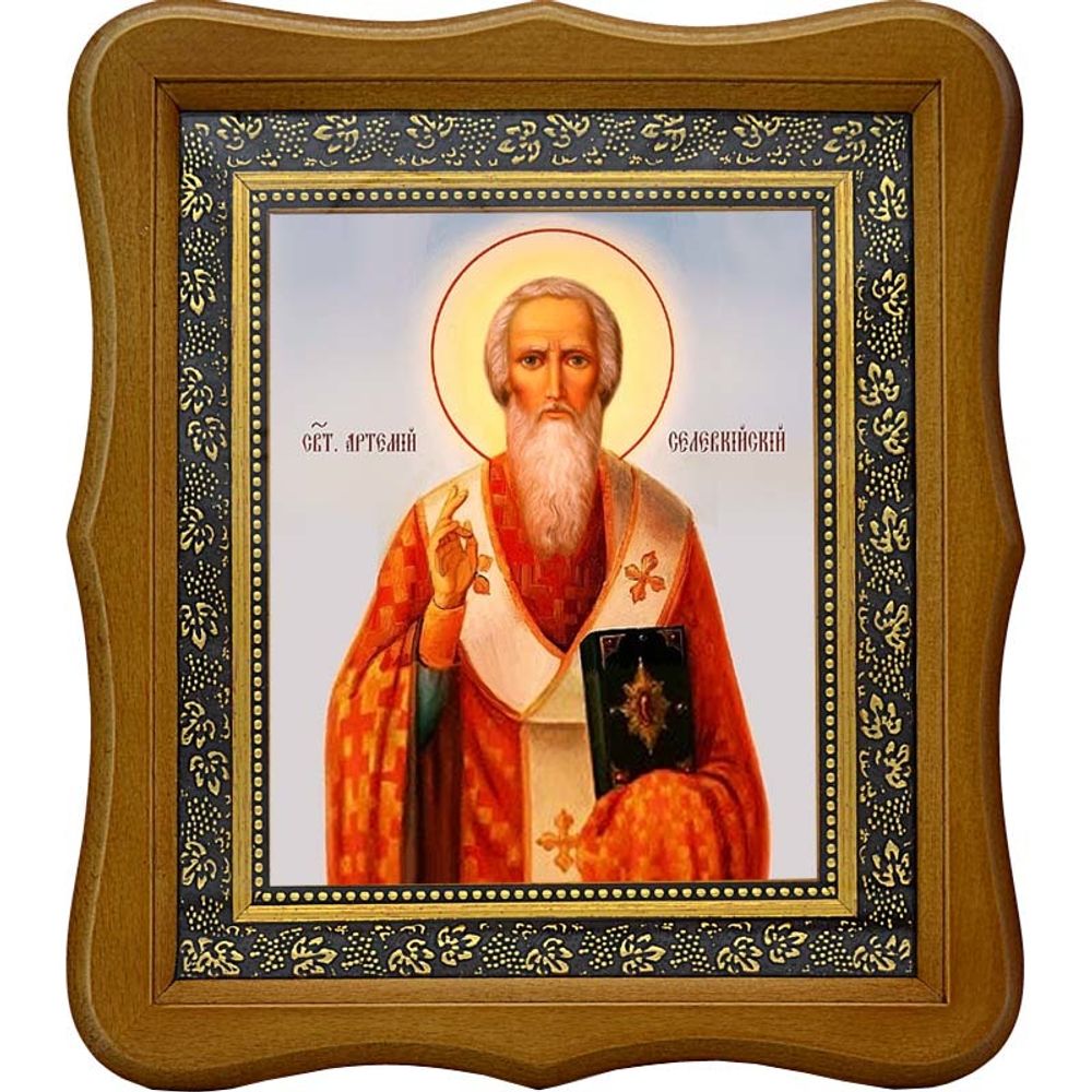 Артемий (Артемон) Солунский (Селевкийский) Святитель. Икона на холсте.