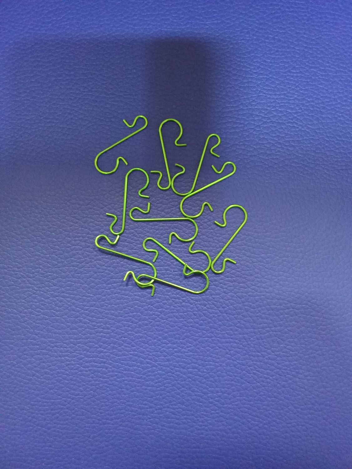 Металлические крючки для рождественских украшений,цвет зеленый, 10шт