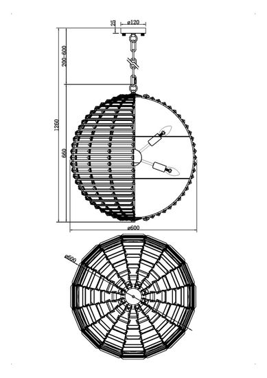 Подвесной светильник Maytoni MOD092PL-08CH