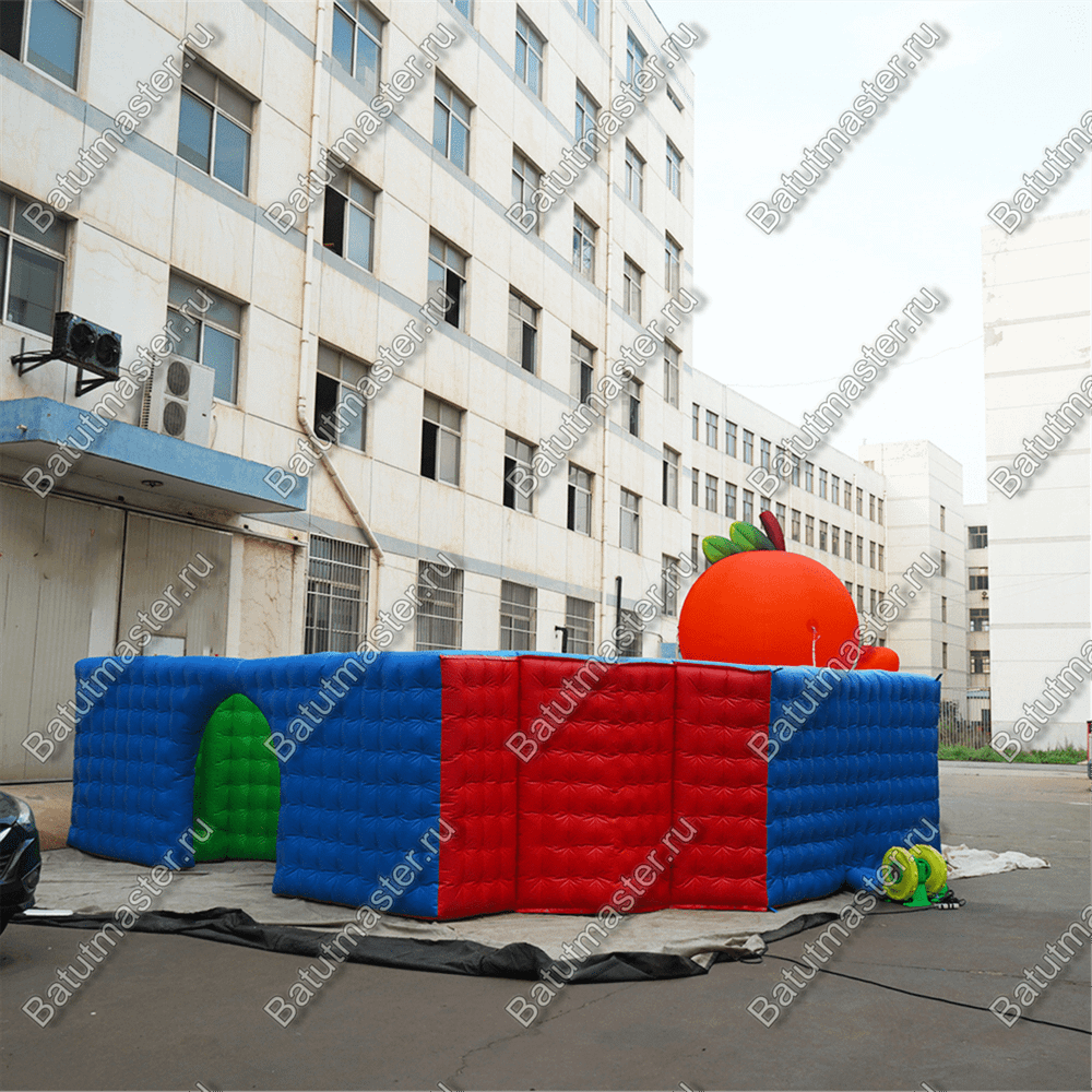 Надувной лабиринт "Ранетка", 8*8*3,6 м