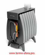 Отопительная печь Огонь-Батарея 7 Лайт антрацит-серый металлик