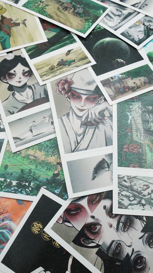 Набор открыток, карточек и наклеек "Китайский фольклор / Yao-Chinese Folktales", 188 предметов