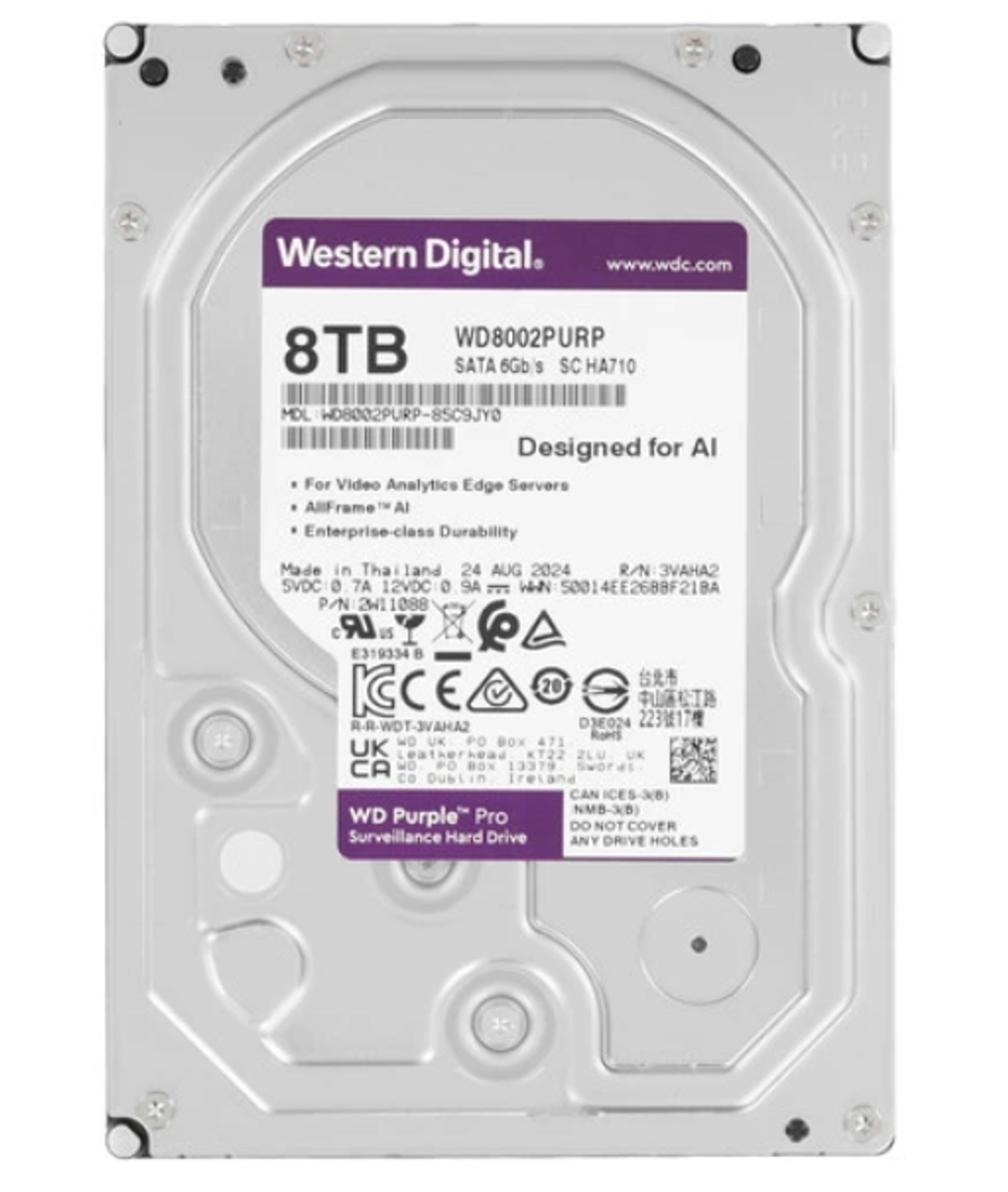 Жесткий диск Western Digital WD Purple Pro 8 ТБ 3,5″ (WD8002PURP)