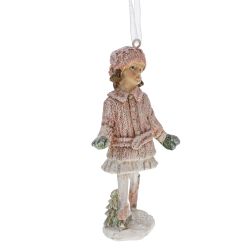 GAEM Фигурка декоративная подвесная "Девочка", L5 W5 H11,5 см, 6в.