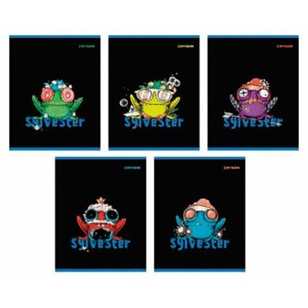 Тетрадь А5 48л кл. Альфа-Тренд "Сильвестр" твин УФ-лак, белизна 100%