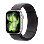Умные часы Apple Watch Series 11 GPS, 42mm, Silver Aluminium Case with Dark Gray Sport Loop