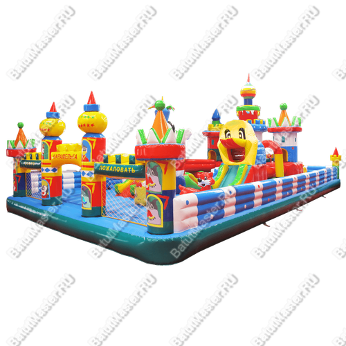 Надувной батут "Волшебный мир", 13*6*5,5 м