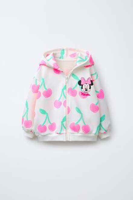ZARA ХУДИ С ПРИНТАМИ MINNIE MOUSE © DISNEY И «ВИШНЯ», ЭКРЮ