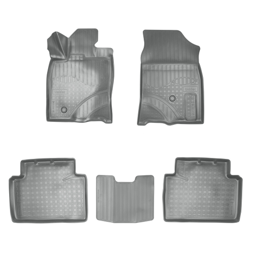 Ковры в салон Norplast/Unidec для Honda Civic X в кузове SD,HB (2015-)Полиуретан,Серый, арт.NPA11-C30-135-G
