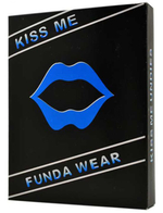 Женские трусики с изображением ротика (Размер: S-M-L) (Цвет: черный с красным)