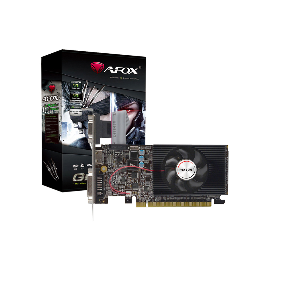 Видеокарта AFOX GT610 2GB D3 LP Single Fan (AF610-2048D3L7-V6)