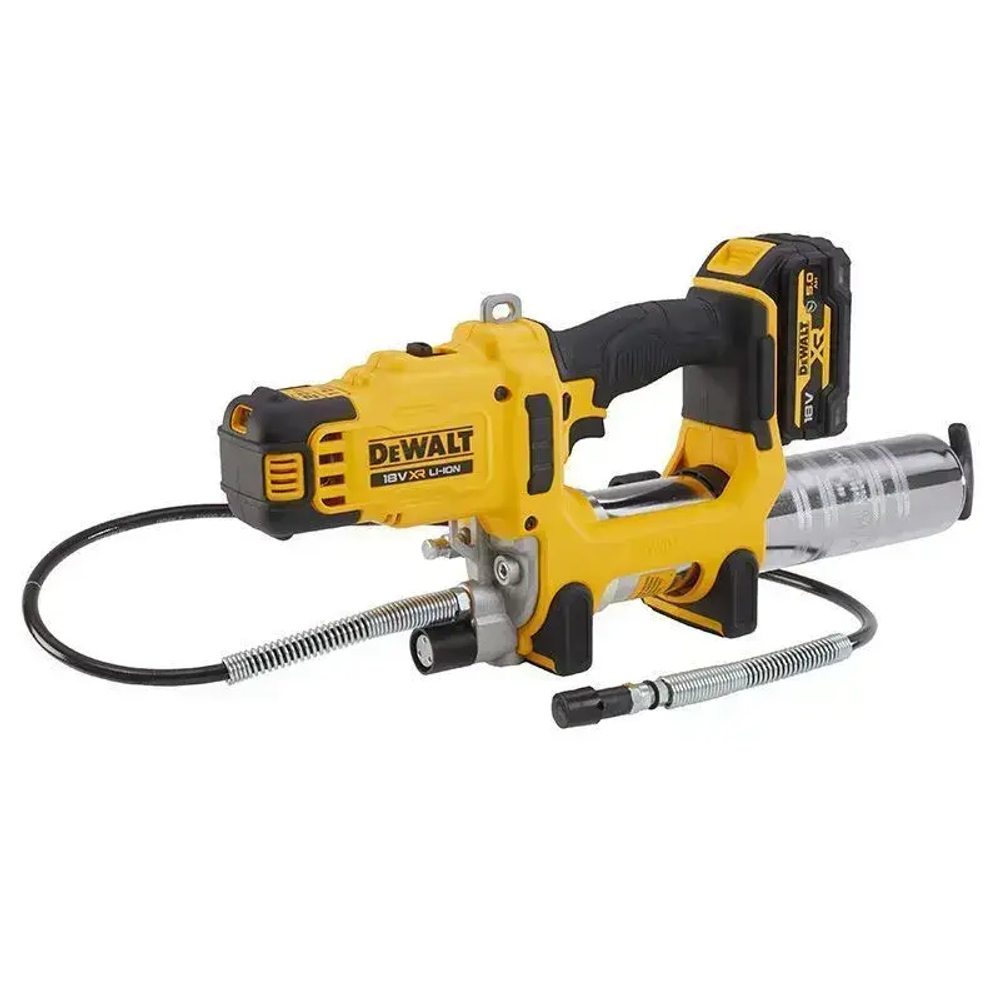 DEWALT DCGG581 20V аккумуляторный шприц для смазки с высоким давлением подачи