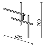Настенный светильник Maytoni HALO MOD248WL-L24BK