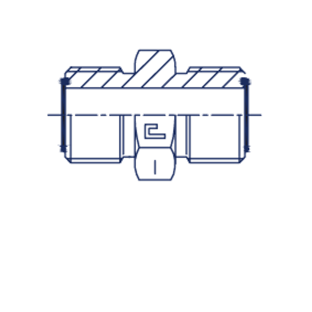 Соединение P D32-D25 ORFS 1.11/16 - ORFS 1.7/16