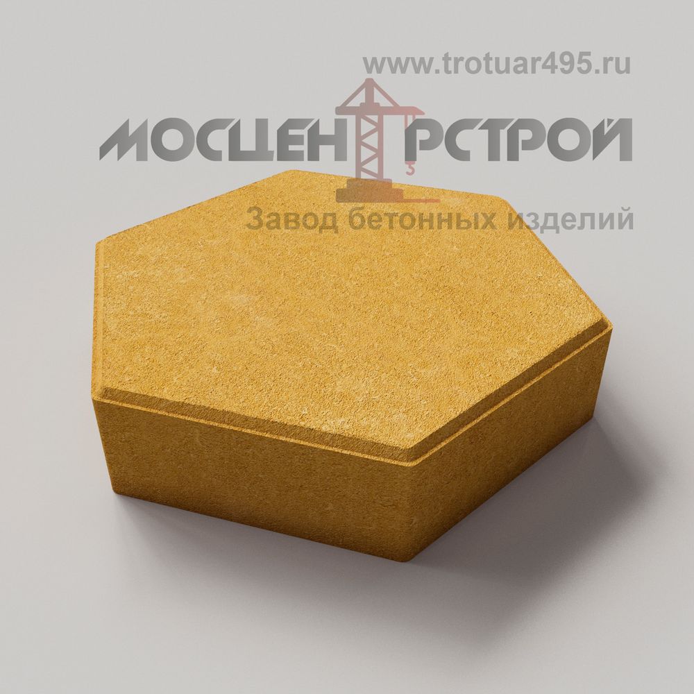 Тротуарная плитка Шестигранник 220х250х70