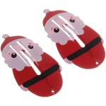 Зажимы для волос 2шт «Новогодняя сказка - Дед Мороз», 5*2см