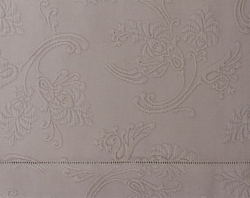 Элитное покрывало Country с мережкой коричневое от Luxberry рисунок