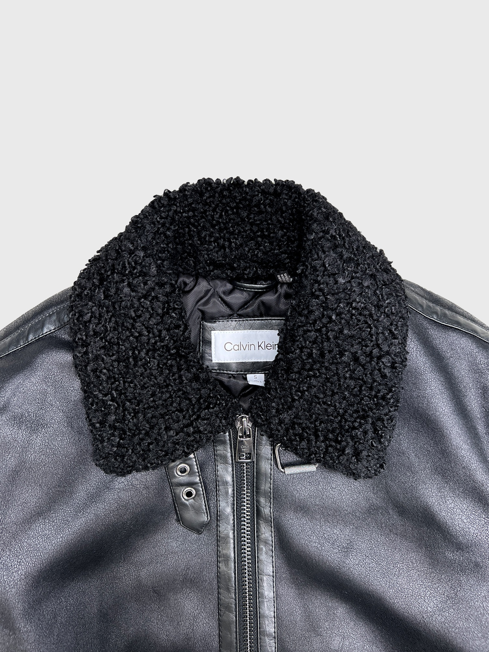 Куртка Calvin Klein Faux Shearling Sherpa Jacket Black