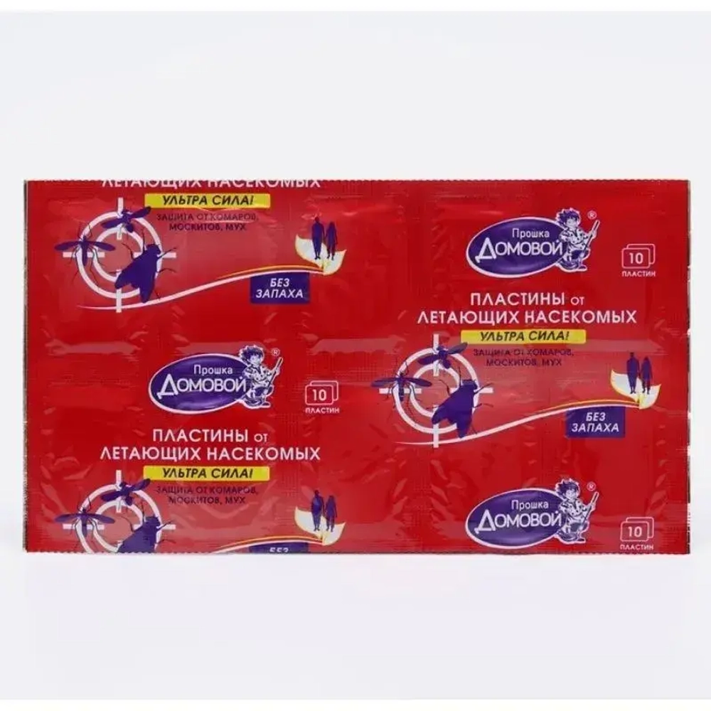 Пластины от от мух, москитов, комаров УЛЬТРА СИЛА! Домовой Прошка
