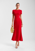 Платье-футболка длинное из вискозы