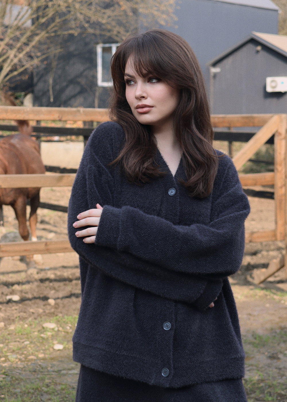 Кардиган Зима на пуговицах