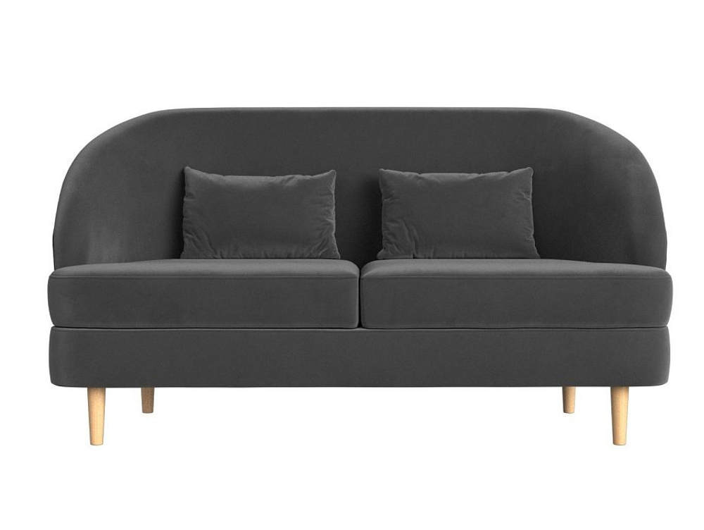 Кушетка Атико, Серый, Велюр, 109889