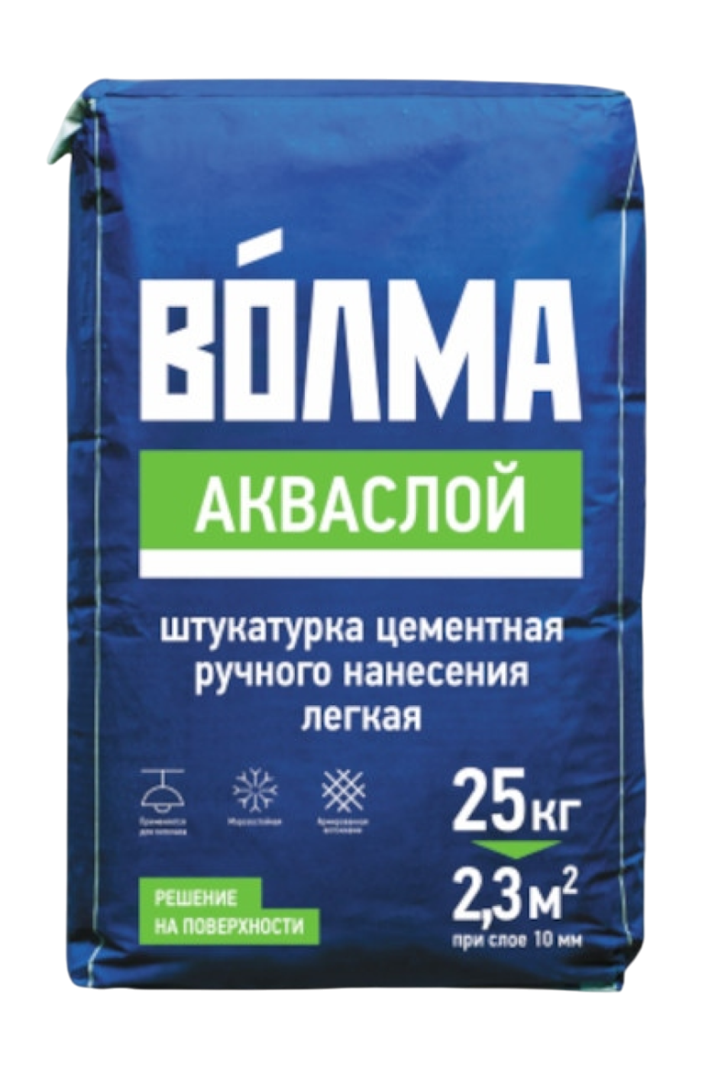 Смесь сухая цементная отделочная штукатурная "ВОЛМА-Акваслой" 25 кг