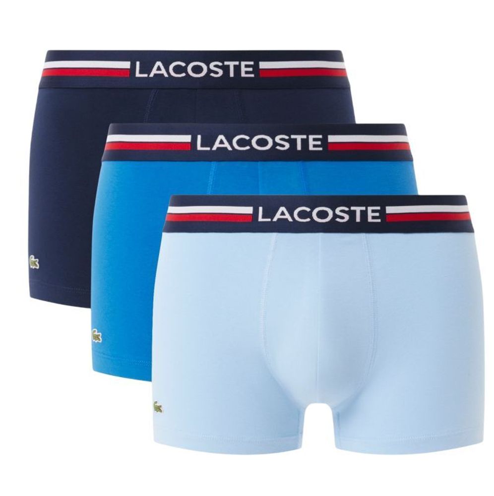 Мужские спортивные боксеры Lacoste Stretch Cotton Trunks 3P