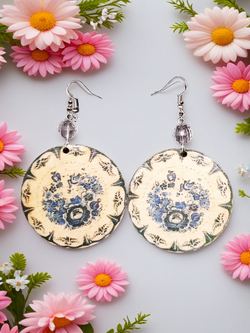 Серьги Гжель