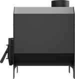 Печь отопительная мобильная "Опушка-50" для помещений 50 куб.м. Вид сбоку