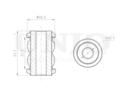 Сайлентблок передний переднего нижнего рычага UNIO RMP-20527