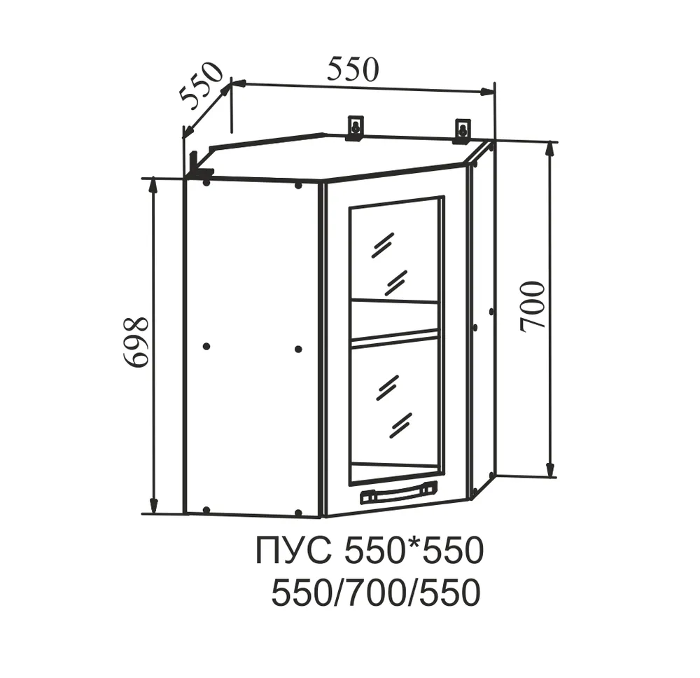 Лофт Дуб цикорий ПУС 550