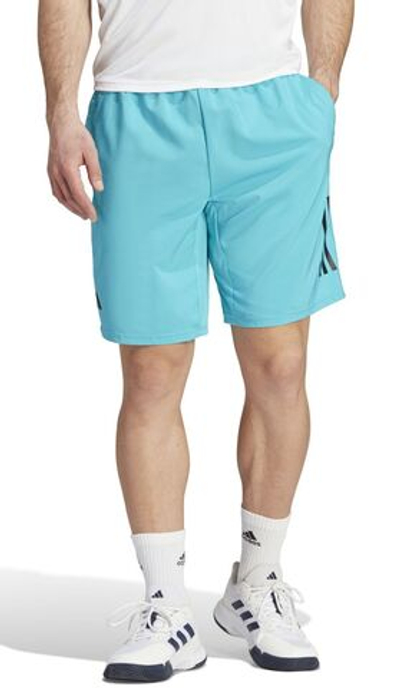 Мужские теннисные шорты Adidas Club 3-Stripes Tennis Shorts 9" - lucid cyan