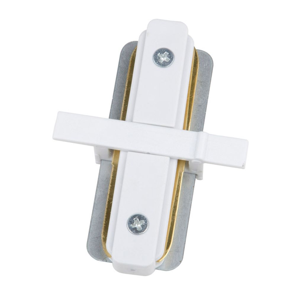 UBX-Q123 R11 WHITE 1 POLYBAG Соединитель для 2-х шинопроводов типа R, прямой внутренний. Однофазный. Белый. ТМ Volpe