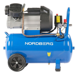 NORDBERG (NCE50/360V) Компрессор поршневой V-образный 220 В, ресивер 50 л, 360 л/мин