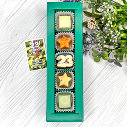 Шоколадный набор "23 февраля": 5 конфет ручной работы