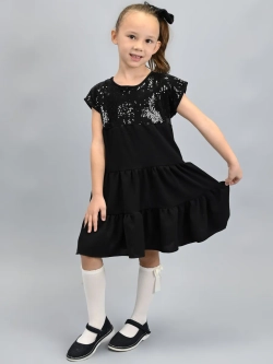 Платье нарядное для девочки с пайетками