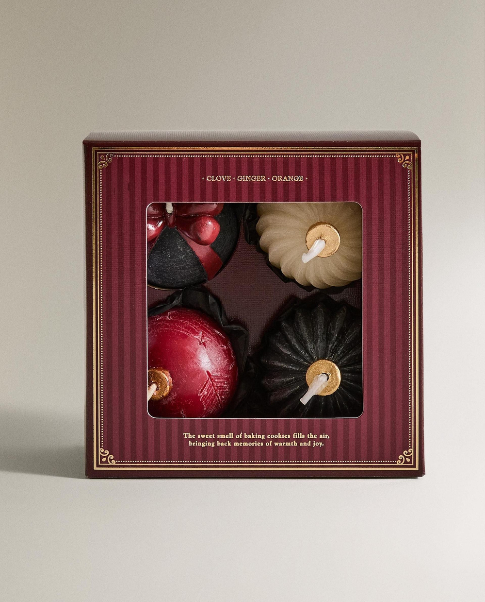 Zara Home - Набор ароматических свечей gingerbread balls (набор из 4 шт.)
