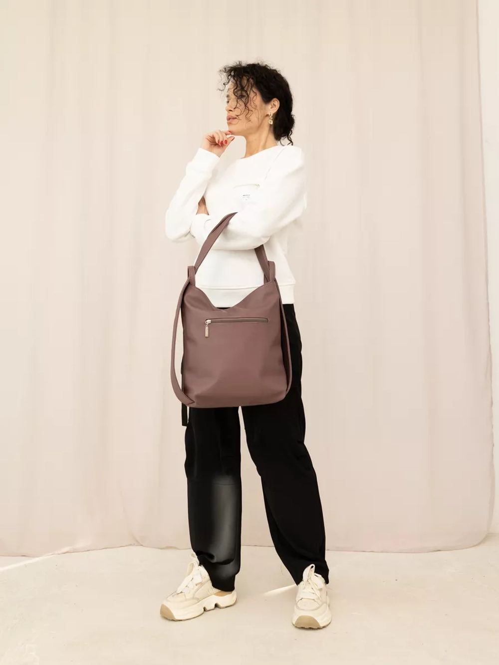 Сумка рюкзак через плечо большая трансформер