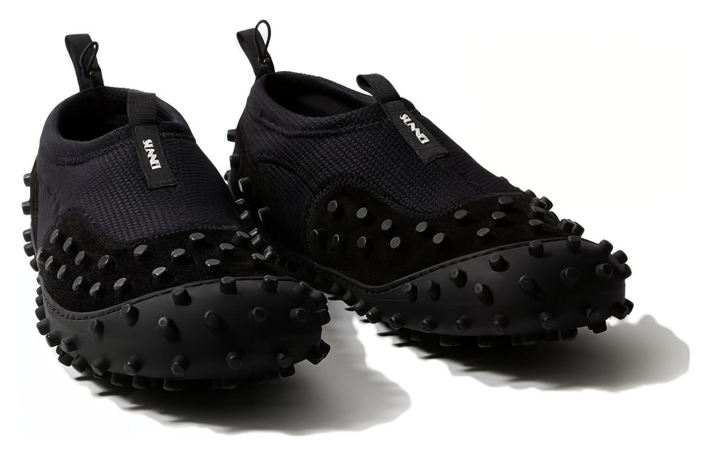 Sunnei 1000Chiodi Stud-embellished Leather Sneakers