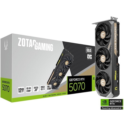 Видеокарта Zotac GeForce RTX 5070 SOLID OC 12GB (ZT-B50700J-10P)
