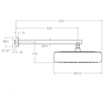 Тропический душ настенный круглый HYDROTHERAPY BH02RMVOL