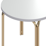 Столик кофейный LATITUDE Ror, 50 см, латунь/серый