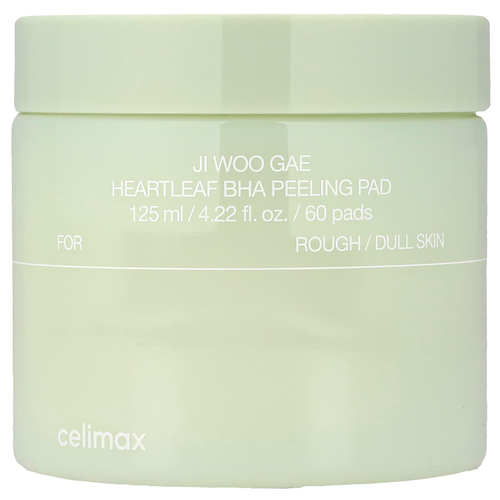 Celimax, Ji Woo GAE Heartleaf BHA, пилинг-диск, 60 шт., 125 мл (4,22 жидк. унции)