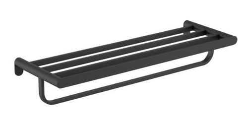 Полка для полотенец 600 мм нерж. сталь VERONA 16843.N чёрный