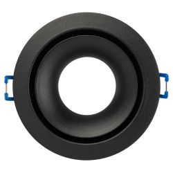 Светильник встраиваемый алюминиевый ЭРА KL100 BK под лампу MR16 GU5.3 черный