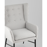 Кресло Мэйден гусиная лапка серый